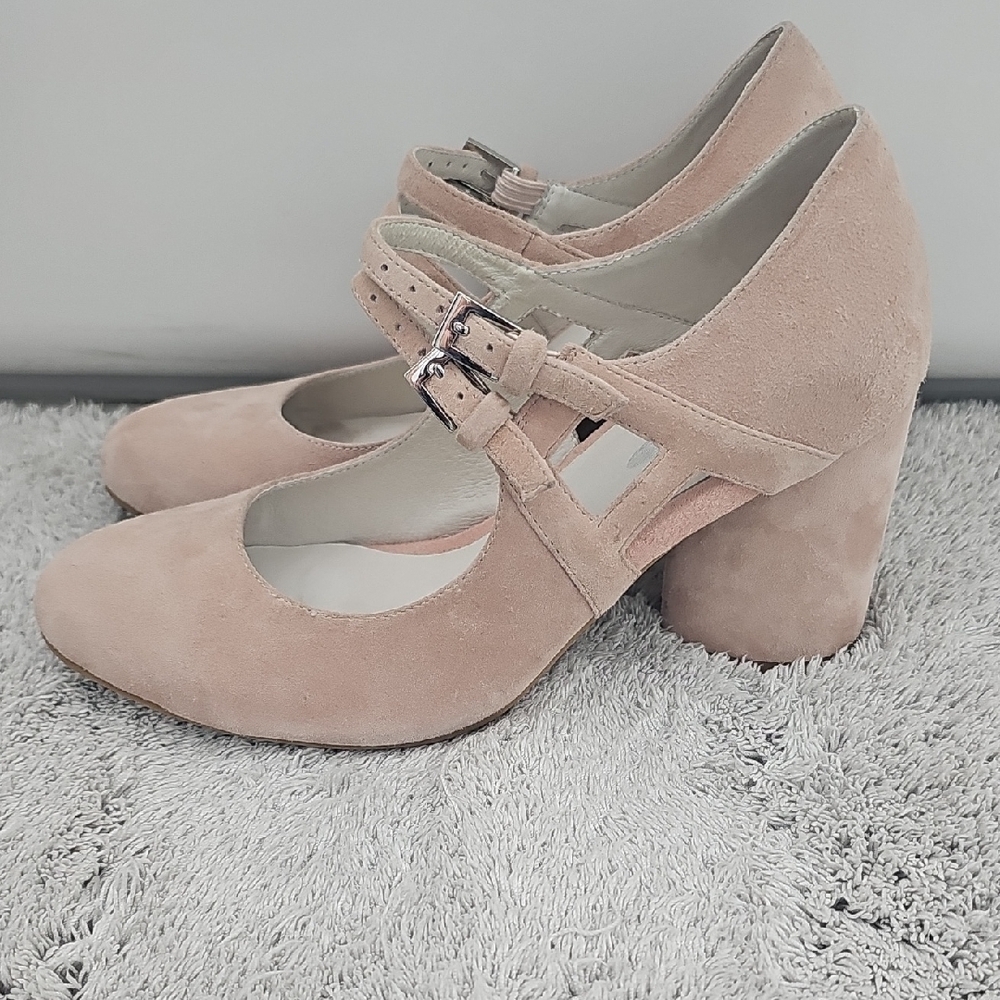 Jeffrey Campbell - Free People Elise Mary Jane Pumps in Blush - Picture 3 of 7